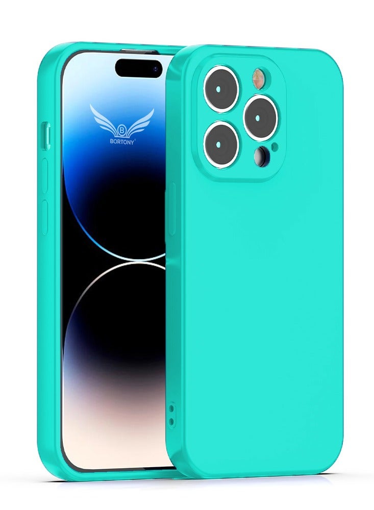 BORTONY iPhone 14 Pro Case 6.1 Inch Soft Liquid Silicone Cover - Slim Fit Camera Protective Phone Case for Apple iPhone 14 Pro - Image 1