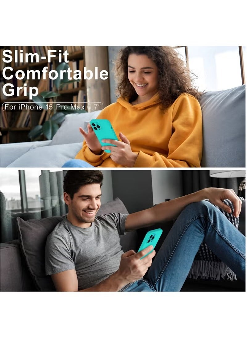 BORTONY iPhone 14 Pro Case 6.1 Inch Soft Liquid Silicone Cover - Slim Fit Camera Protective Phone Case for Apple iPhone 14 Pro - Image 5