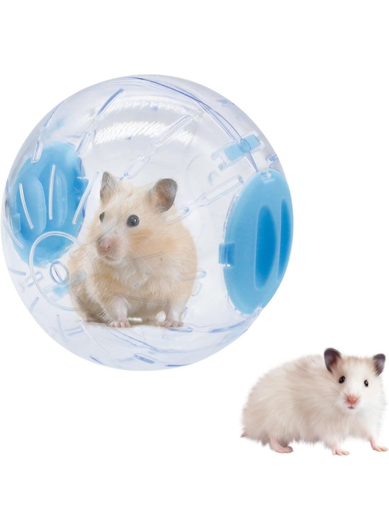 Transparent Hamster Exercise Ball (Comes in Random Colors) | Ventilated Durable Design | Safe Toy for Dwarf & Syrian Hamsters, Gerbils & Hedgehogs - Image 1