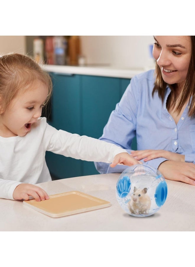 Transparent Hamster Exercise Ball (Comes in Random Colors) | Ventilated Durable Design | Safe Toy for Dwarf & Syrian Hamsters, Gerbils & Hedgehogs - Image 4
