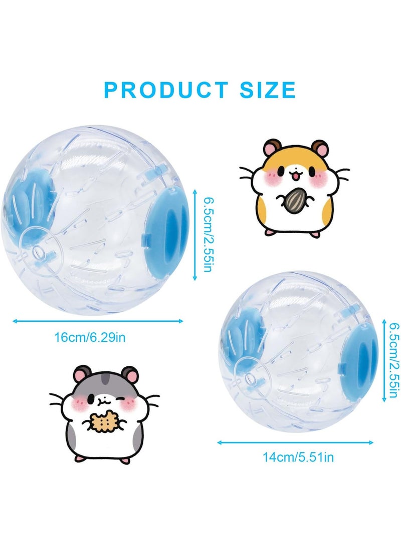 Transparent Hamster Exercise Ball (Comes in Random Colors) | Ventilated Durable Design | Safe Toy for Dwarf & Syrian Hamsters, Gerbils & Hedgehogs - Image 5