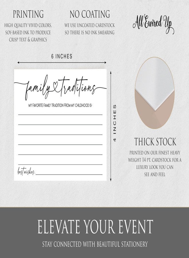 All-Ewired-Up 50 Family Traditions Baby Shower Games - Minimalist - Unisex Girl or Boy Babies, Advice, Wishes for Baby Fun Gender Neutral Party (50-Cards) - Image 5