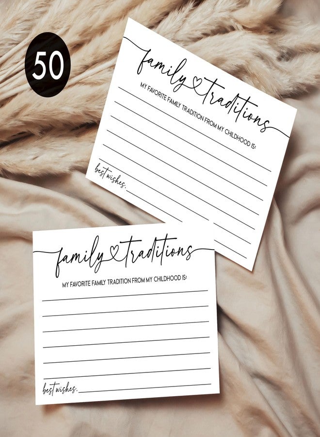 All-Ewired-Up 50 Family Traditions Baby Shower Games - Minimalist - Unisex Girl or Boy Babies, Advice, Wishes for Baby Fun Gender Neutral Party (50-Cards) - Image 4