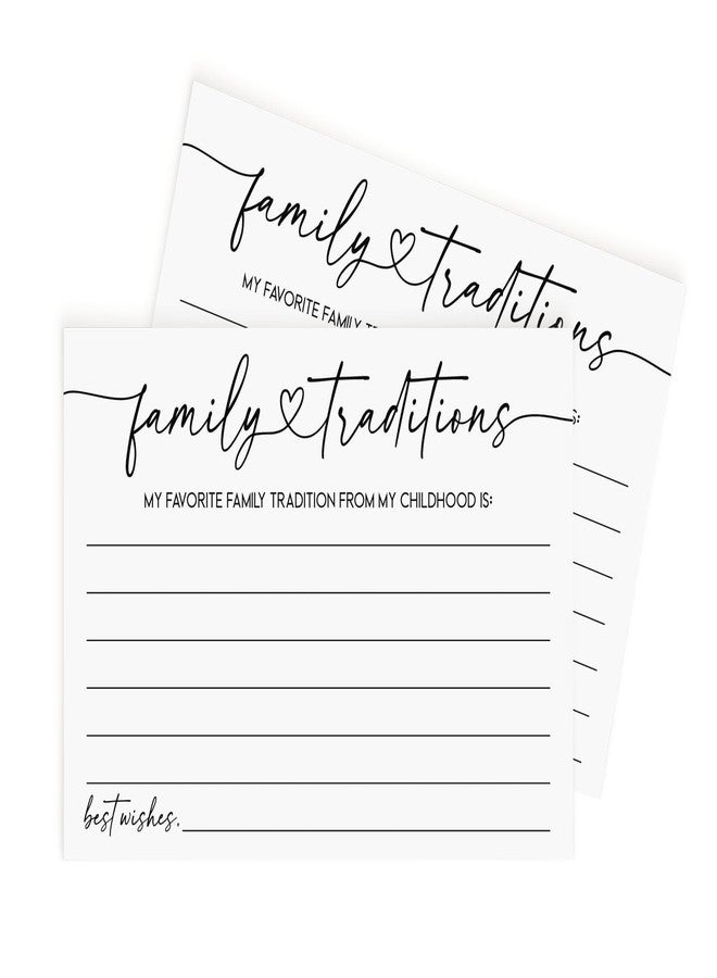 All-Ewired-Up 50 Family Traditions Baby Shower Games - Minimalist - Unisex Girl or Boy Babies, Advice, Wishes for Baby Fun Gender Neutral Party (50-Cards) - Image 1