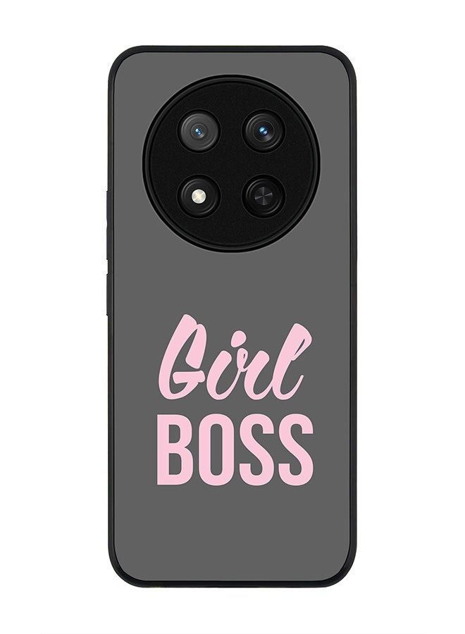 Stylizedd For Honor X9c / Honor Magic7 Lite 5G Case,Slim fit Camera Protection, Shockproof Thin Phone cover  - Girl Boss (Grey) - Image 1