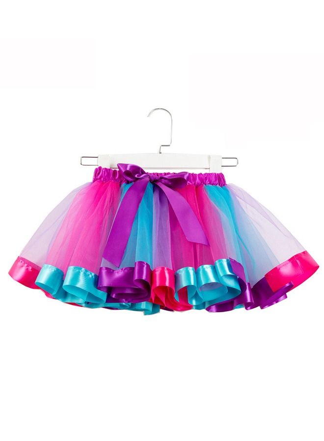 3-Piece Cosplay Inspired Cotton Polyester Rainbow Birthday Party Outfit 3years - Image 2
