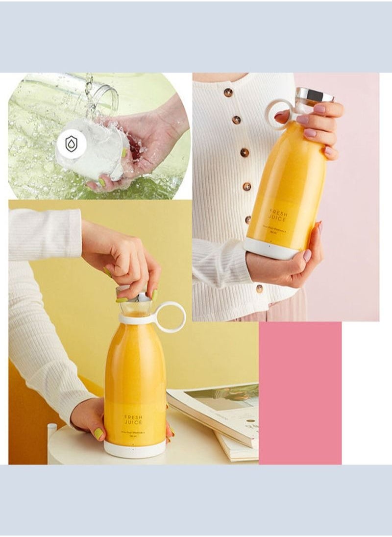 Generic - Portable Electric Juicer Blender USB Mini Fruit Mixers Juicers Fruit Extractors Food Milkshake Multifunction Juice Maker Machine 350ml - Image 1