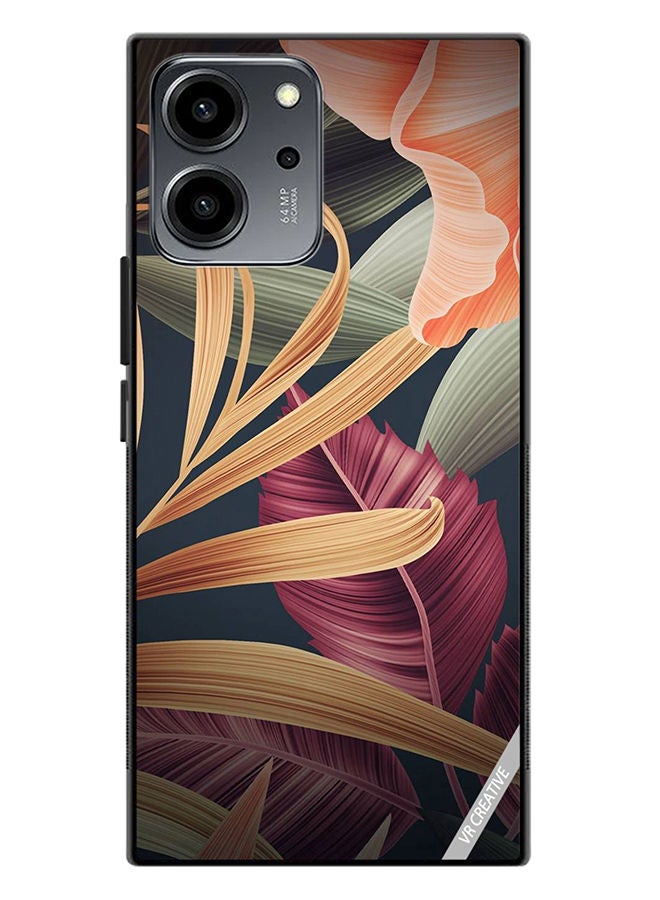 VR CREATIVE Protective Case Cover For Honor 80 SE Leaf 02 Design Multicolour - Image 1