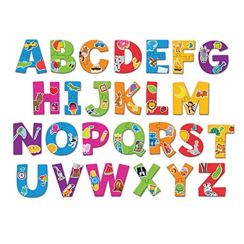Learning Resources Alphabet Puzzle Cards Early ABCs Toddler Puzzle 26Self Correcting Puzzles Alphabet Toys for Toddlers ABC toys 52 Pieces Ages 3 - Image 1