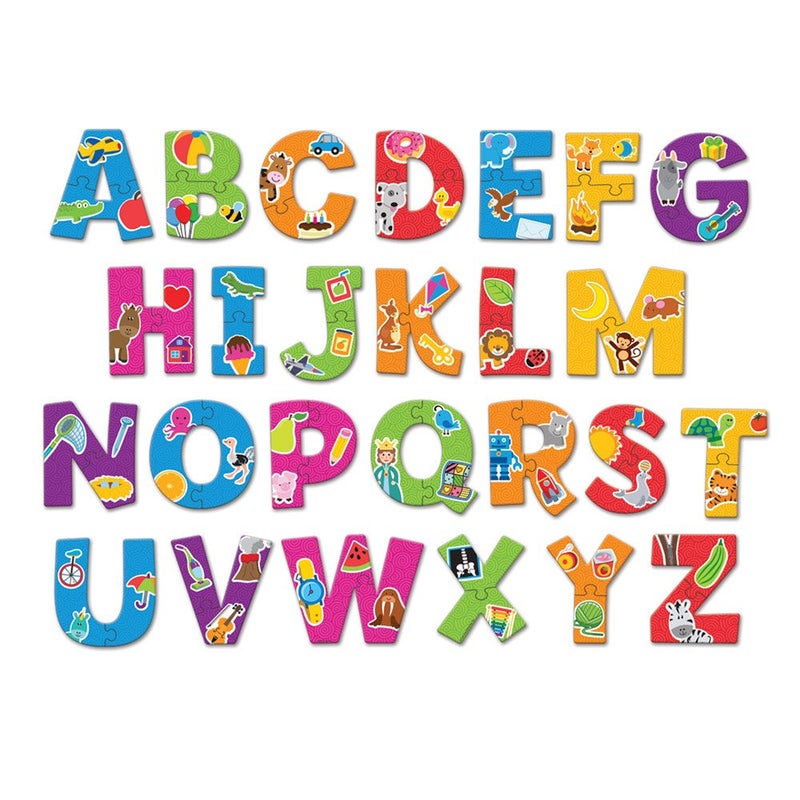 Learning Resources Alphabet Puzzle Cards Early ABCs Toddler Puzzle 26Self Correcting Puzzles Alphabet Toys for Toddlers ABC toys 52 Pieces Ages 3 - Image 4