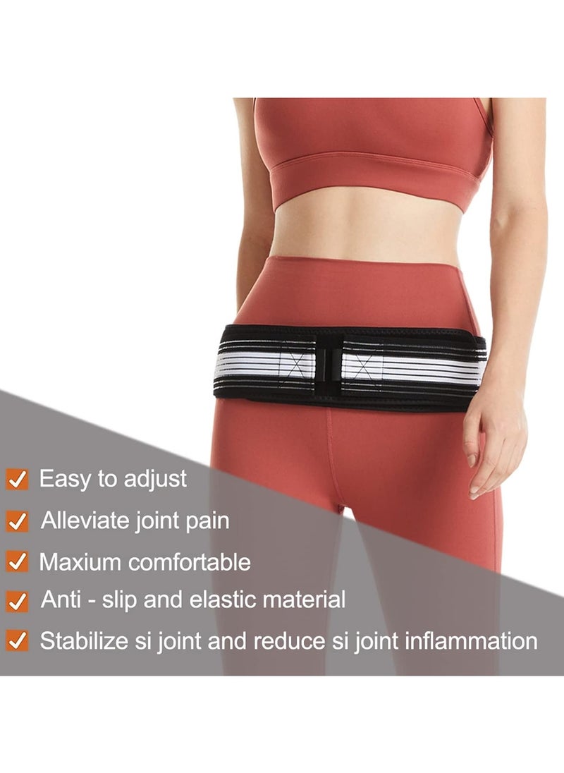 Sacroiliac SI Joint Hip Belt, Lower Back Support Brace Hip Braces for Hip Pain Alleviate Sciatic Anti-Slip Sacroiliac Belt Pilling-Resistant Pelvic Belt for Men Women - pzsku/ZA8CA1600F454CD88AA3EZ/45/_/1732959672/0a25bc20-be53-49bd-8b71-2e378c3a6fc1