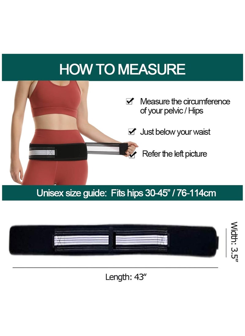 Sacroiliac SI Joint Hip Belt, Lower Back Support Brace Hip Braces for Hip Pain Alleviate Sciatic Anti-Slip Sacroiliac Belt Pilling-Resistant Pelvic Belt for Men Women - pzsku/ZA8CA1600F454CD88AA3EZ/45/_/1732959683/3c4f3c53-2ef9-47fc-be8a-cdd1f51df04f