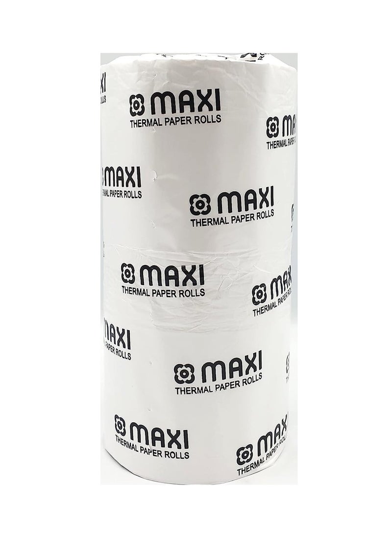 Maxi 2-Piece POS Receipt Thermal Paper 80x80mm Size - Image 1