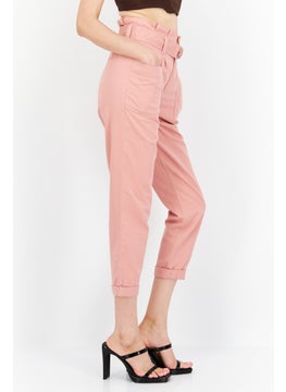 Miss Selfridge Women Regular Fit Chino Solid Pants, Pink  - Image 2