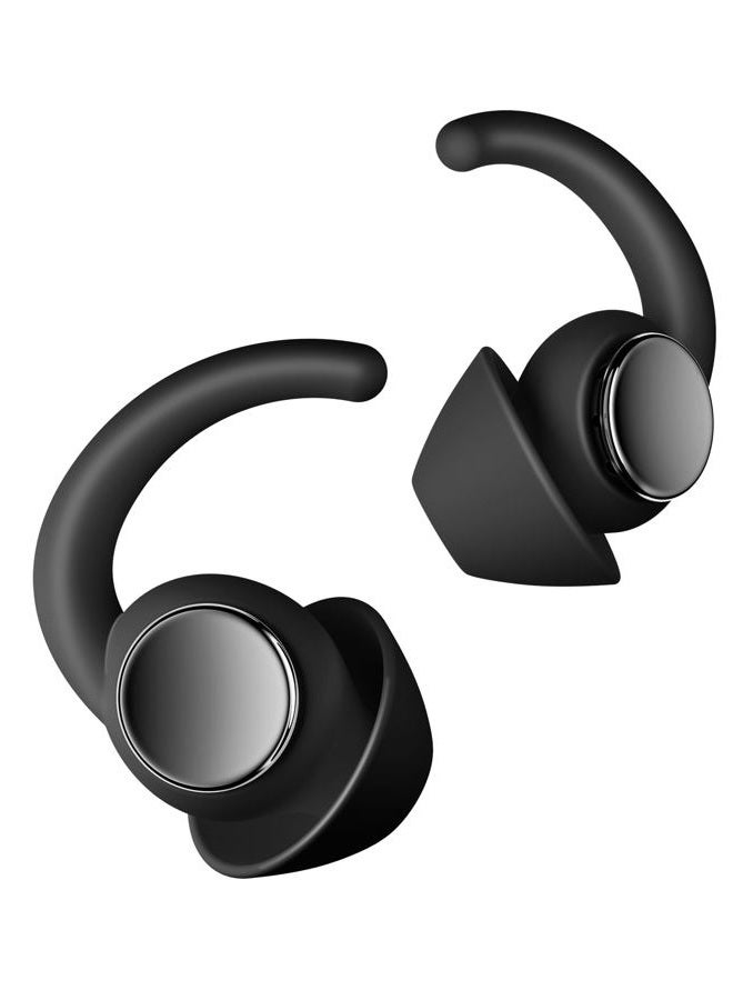 LIMEHO Ear Plugs for Sleeping - Noise Reduction Soft Silicone Earplugs, 2 Pairs Reusable Hearing Protection Earplugs for Noise Sensitivity, Sleep,Travel,Sound Reduction Noise Cancelling - (Black & Silver) - Image 1