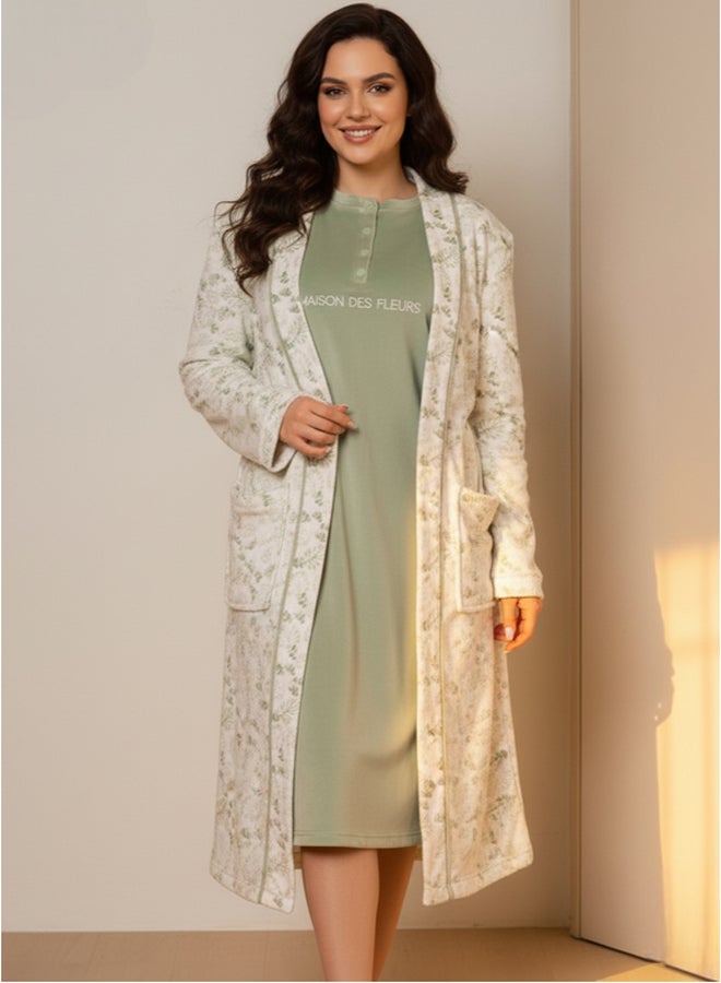 Familia Homewear NightShirt With Robe - Image 2