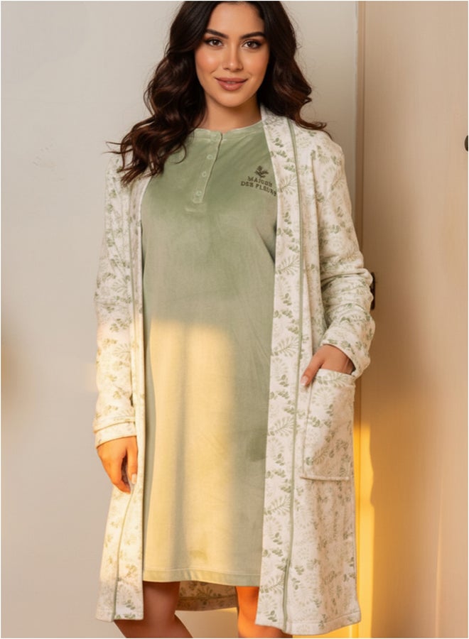 Familia Homewear NightShirt With Robe - Image 3