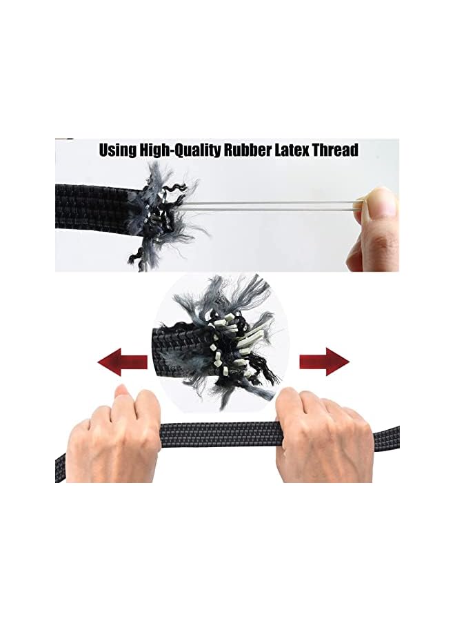 The Bros Bungee Cords with Hooks, Set of 4 Long Bungee Straps Heavy Duty Elastic Rope with Metal Hook, Extra Strong Flat Bungee Cords for Bike Motorcycle Car Caravan Trunks Camping RVs Luggage Roof Racks 100CM - Image 3