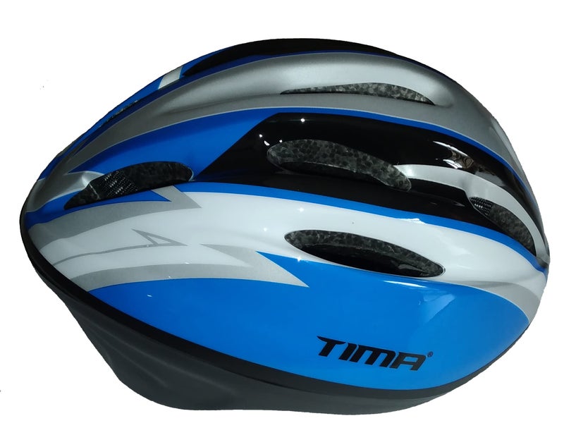 Tima Cycling Skating Helmet with Thick Extended Polyestern (EPS) Plastic Sports Head Protector Lightweight for Adults - Unisex Bicycle Helmets for Women and Men (Medium, Blue) - Image 4
