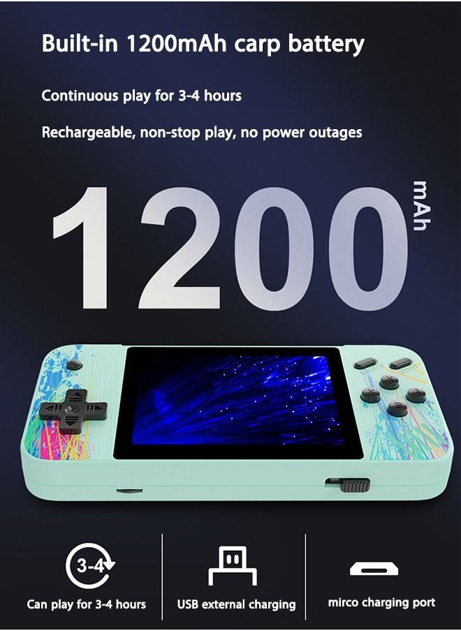 ULHYC - Handheld Game Console Retro Handheld Game Console 3.5-inch Large Screen Retro Video Game Console Built-in 800 Classic Games Great Gift for  Kids AdultsHandheld Game Console Retro Handheld Game Console - Image 1