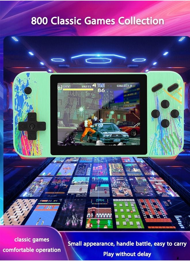 ULHYC Handheld Game Console Retro Handheld Game Console 3.5-inch Large Screen Retro Video Game Console Built-in 800 Classic Games Great Gift for  Kids AdultsHandheld Game Console Retro Handheld Game Console  - Image 4