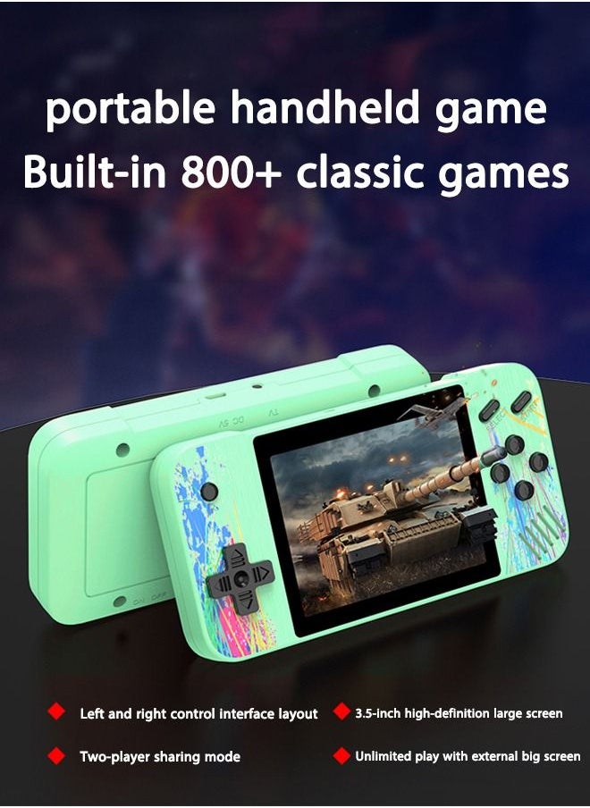 ULHYC Handheld Game Console Retro Handheld Game Console 3.5-inch Large Screen Retro Video Game Console Built-in 800 Classic Games Great Gift for  Kids AdultsHandheld Game Console Retro Handheld Game Console  - Image 2