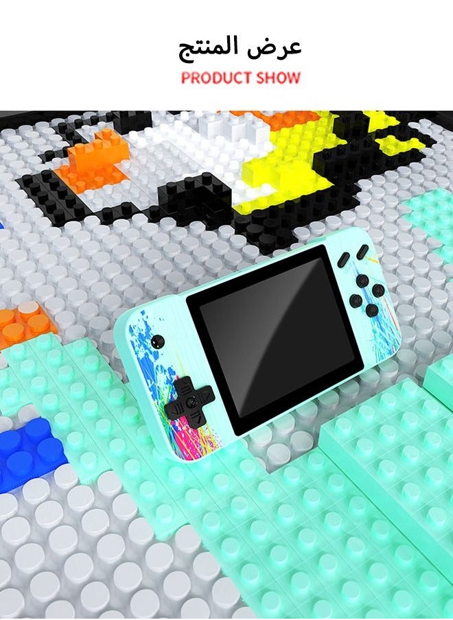 ULHYC - Handheld Game Console Retro Handheld Game Console 3.5-inch Large Screen Retro Video Game Console Built-in 800 Classic Games Great Gift for  Kids AdultsHandheld Game Console Retro Handheld Game Console - Image 1