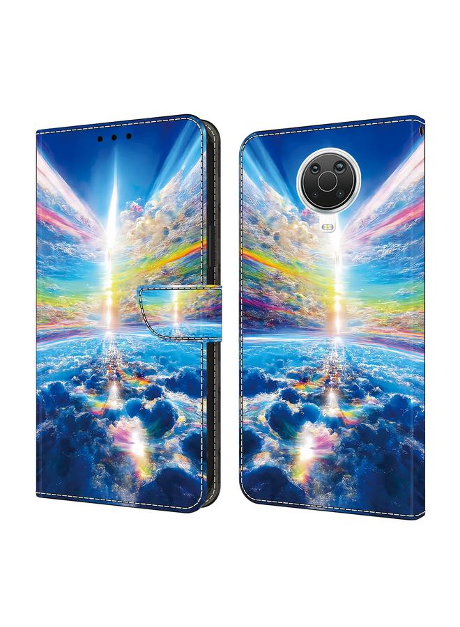 اس-توب جراب هاتف Nokia G20 مصنوع من الجلد المطلي بالكريستال - Image 1