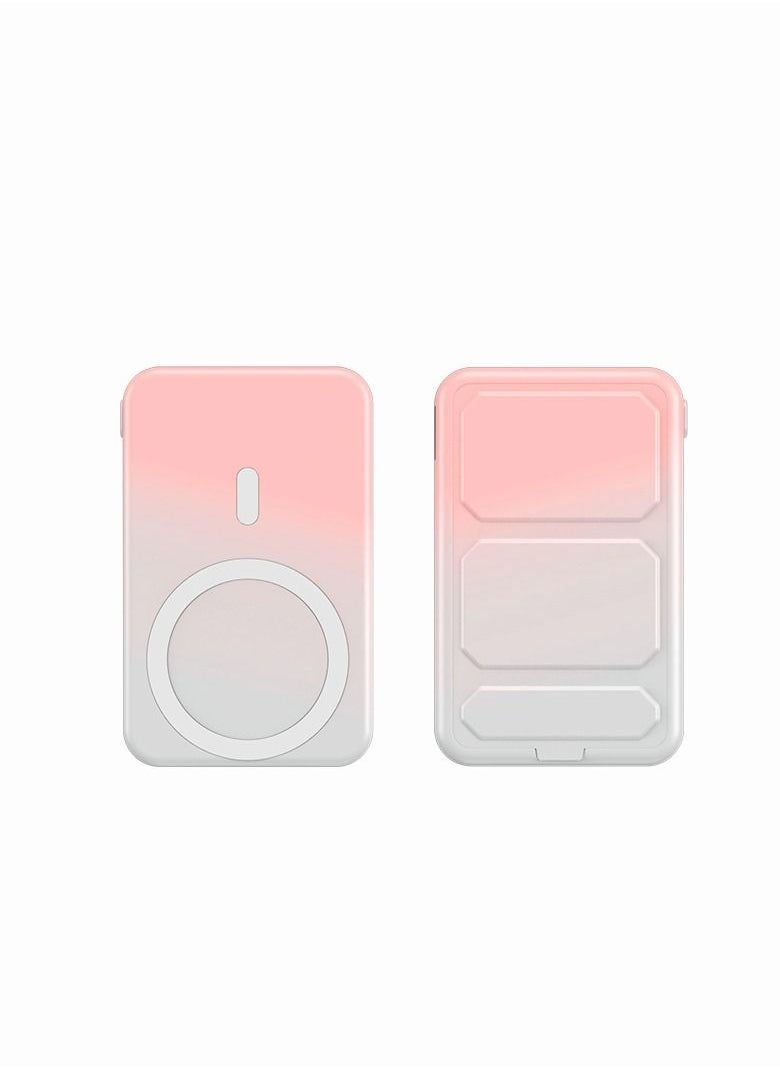 GULFLINK Magnetic Portable Power Bank Charger For Apple iPhone 13/14/15 Series 10000mah Colorful Pink 