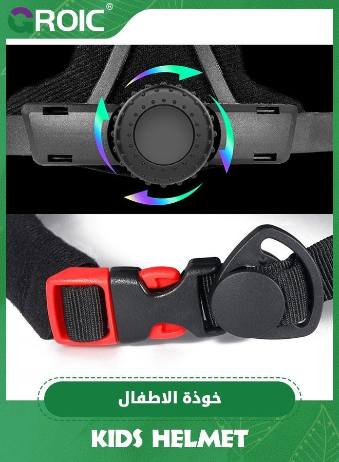 GROIC Colorful Gradient Helmet for kids, Kids Bike Helmets,Adjustable Multi-Sport Protective Gear Set,Kid Bicycle Skateboard - Image 5