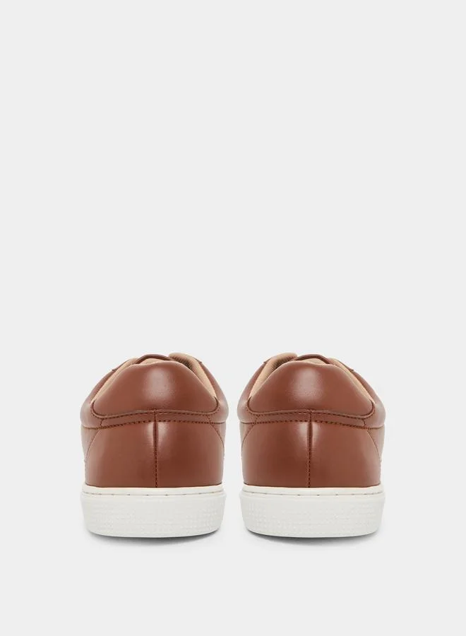 Styli  Men Tan Lace-Up Sneakers for Men | Best Price UAE