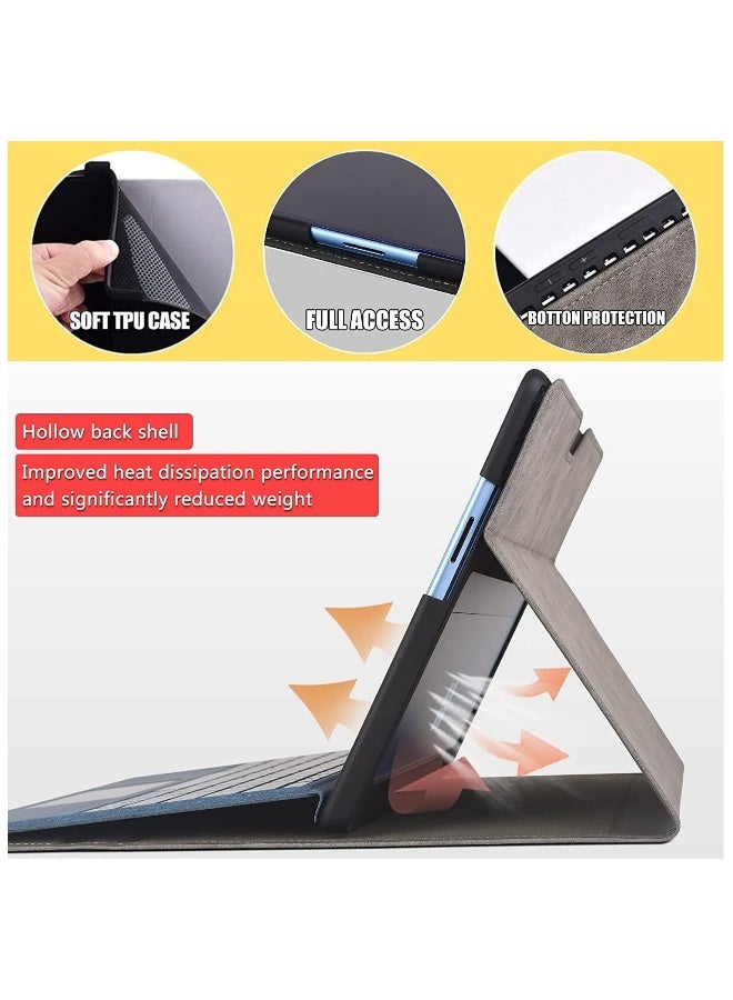 Case Compatible with Surface Pro 9 with TPU Soft Shell Compatible with Signature Keyboard Cover Ultral Thin  Light Heat Dissipation Design - Image 4