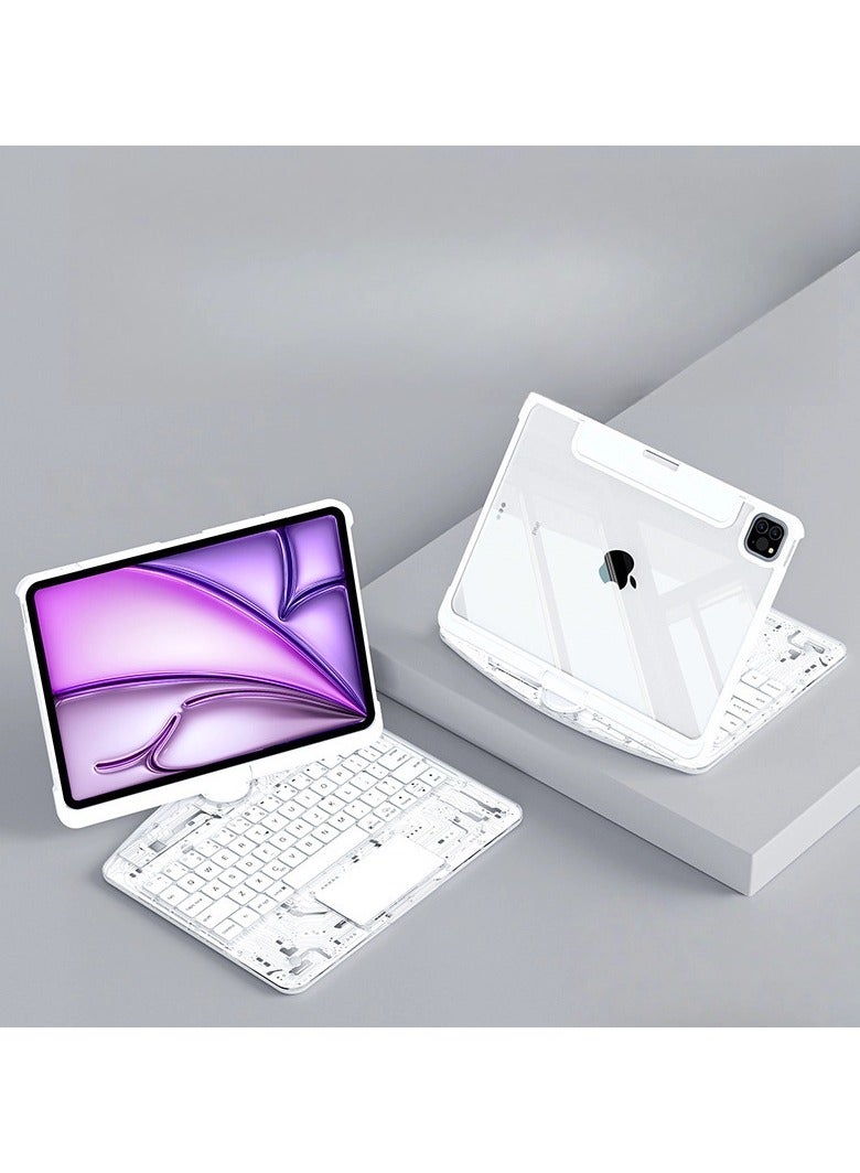 عام "لوحة مفاتيح MyoControl الدوارة لـ iPad Pro 13 2024بوصة - اتصال لاسلكي عبر بلوتوث - تكيف دقيق - تصميم خفيف الوزن ونحيف - مقاوم للخدوش والتآكل"