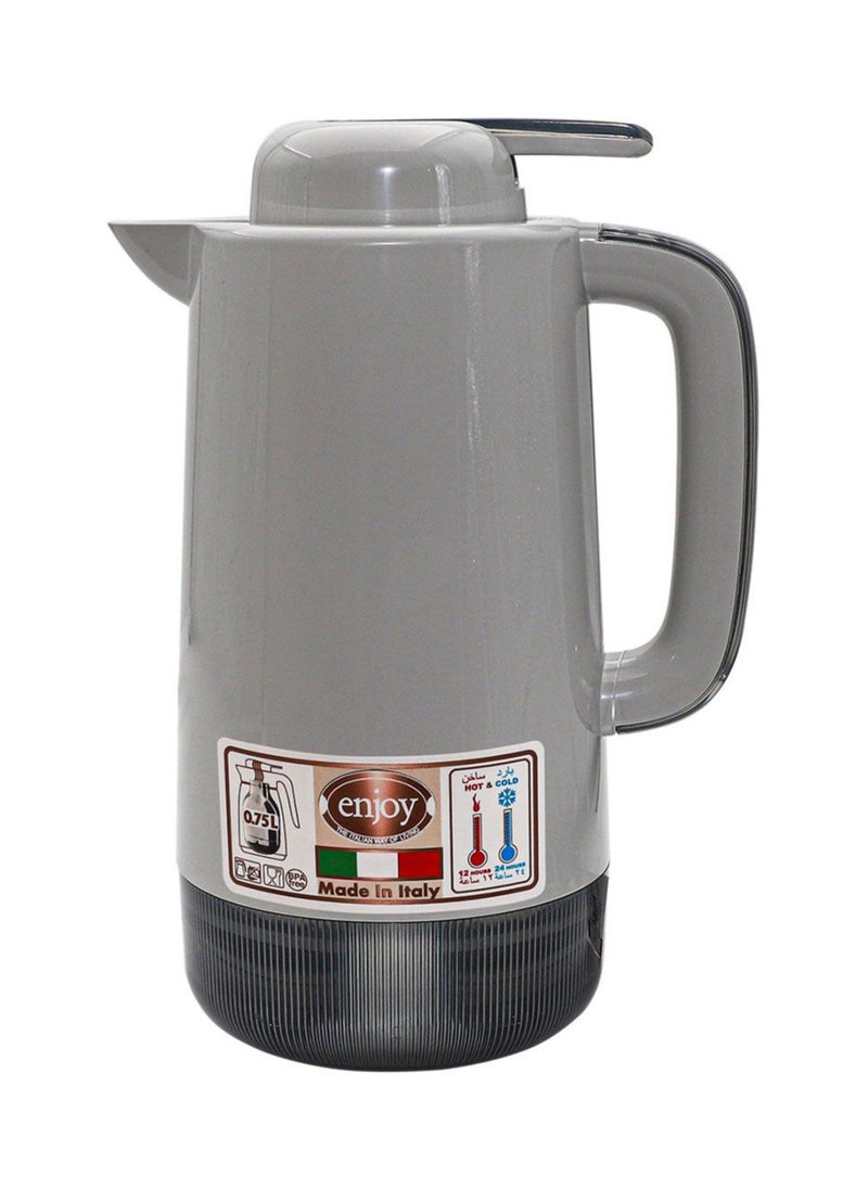 Alsaif home Enjoy Italian Thermos 1L - Light Grey 