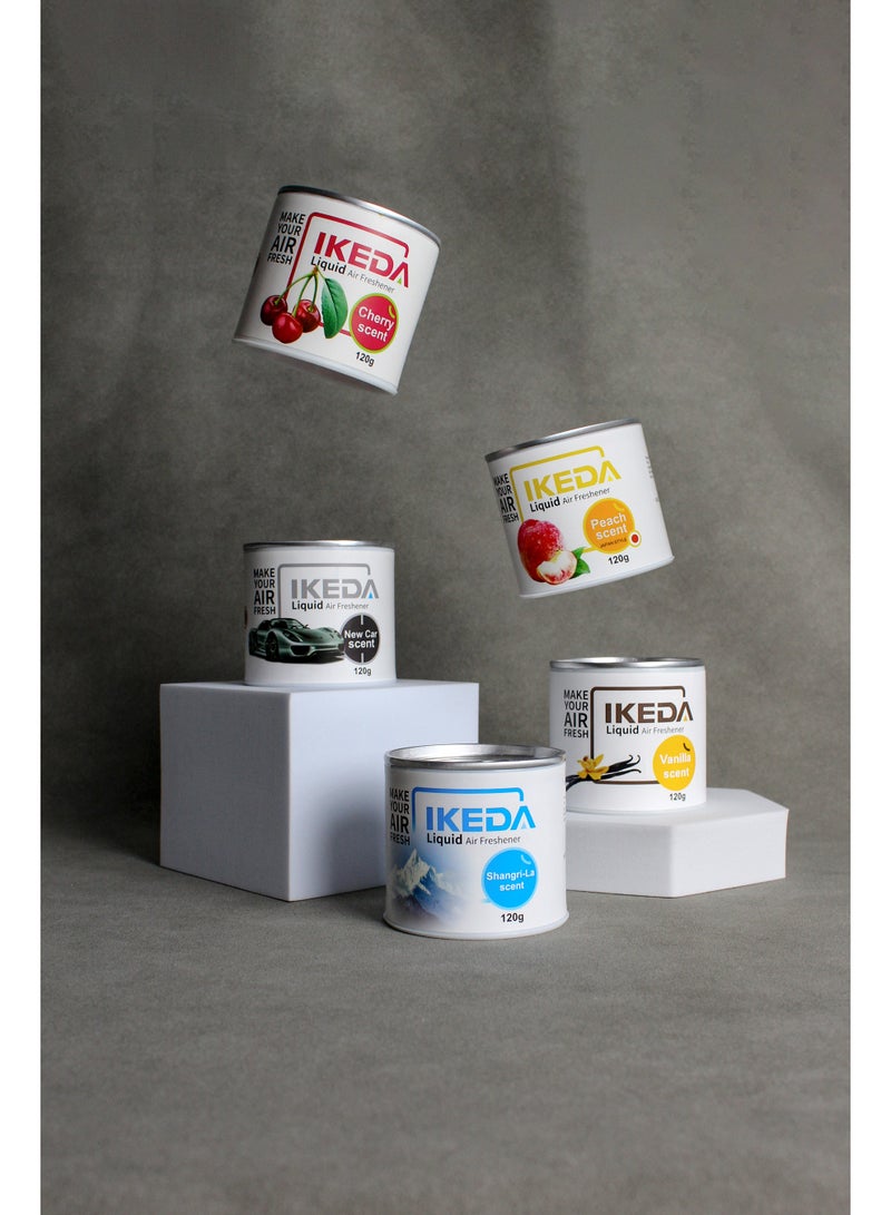 IKEDA منقي هواء السيارة | غير كهربائي | معطرات هواء السيارة | معطرات هواء سائلة برائحة الكرز | معطر هواء قوي للسيارة | ملحقات السيارة برائحة طويلة | معطرات هواء السيارة للمكتب المنزلي والفان من إيكيدا، تنقية هواء على مدار 24/7 - Image 2