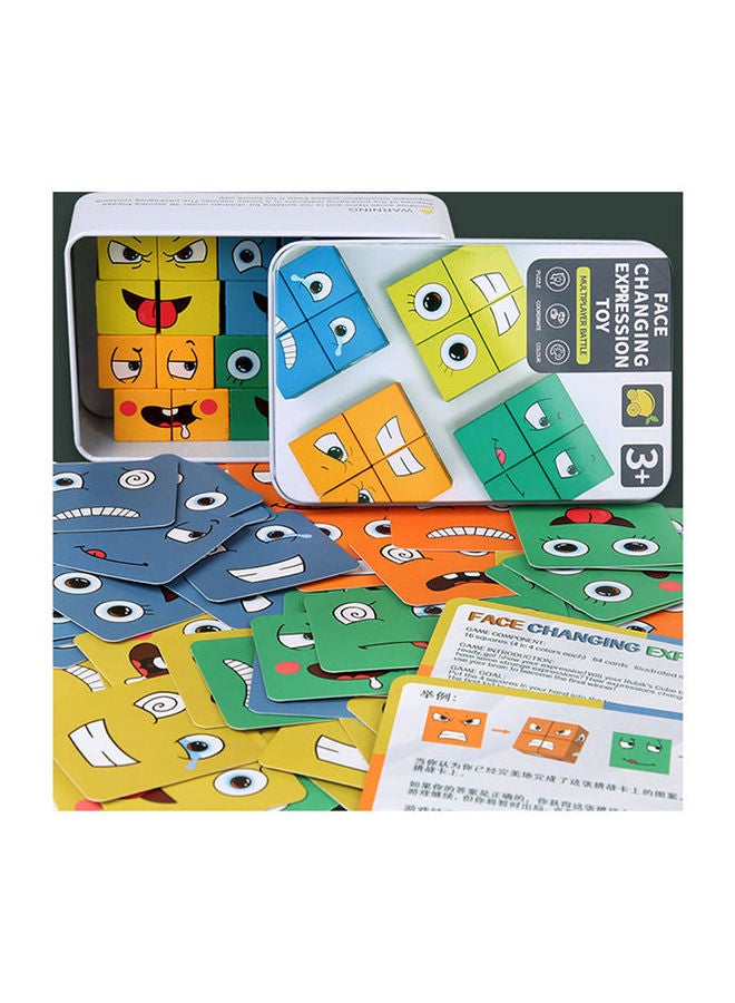 NIBEMINENT Face Expression Changing Rubik Cube Puzzle Toy 12.5x8x4cm - Image 3