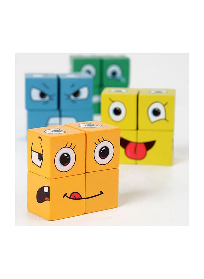 NIBEMINENT Face Expression Changing Rubik Cube Puzzle Toy 12.5x8x4cm - Image 4