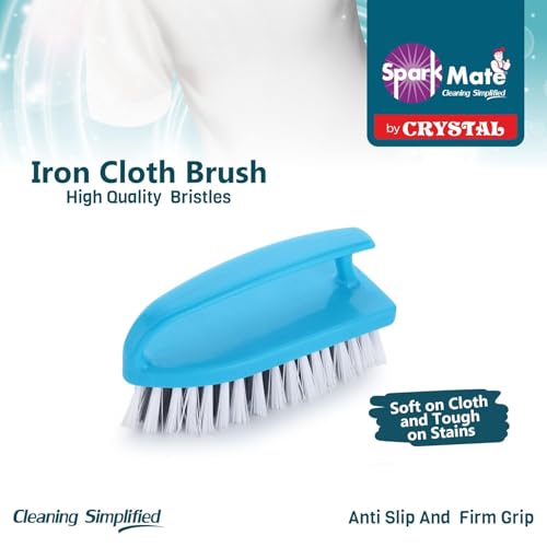 Sparkmate By Crystal Iron Shape Cloth Cleaning Brush with Easy Grip Handle (Pack of 2) - Image 5
