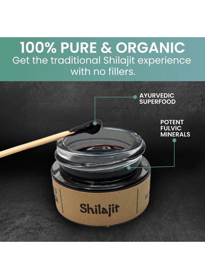 Holistic Bin Shilajit Resin - Himalayan Fulvic & Trace - Black Platinum Resin - Shilajit Extract - Mix Into Liquids - Serving Spoon Included - 10g - Image 4