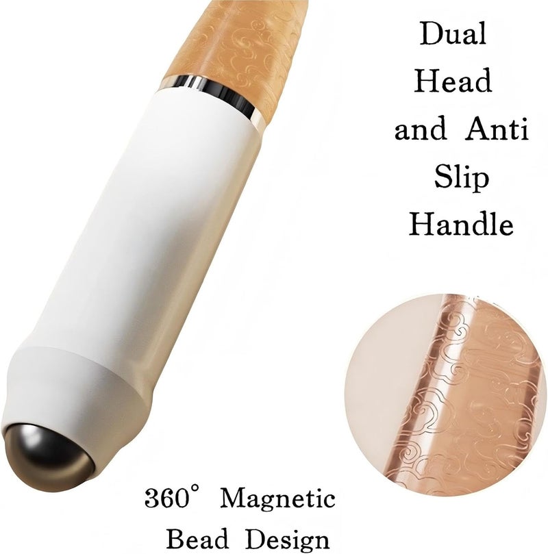 KINTEGOOD أداة غوانغشا بمشط تدليك 6 مخالب مع كرات مغناطيسية، مدلك لفروة الرأس برأس مزدوج للرأس والوجه والجسم - Image 5