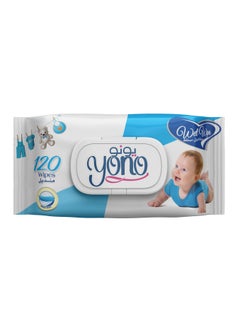 YONO Yono Baby Wipes, Soft on Baby's Skin, 120 Wipes  - Image 1