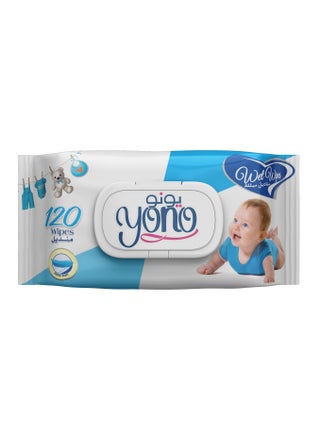 Yono Baby Wipes, Soft on Baby's Skin, 120 Wipes