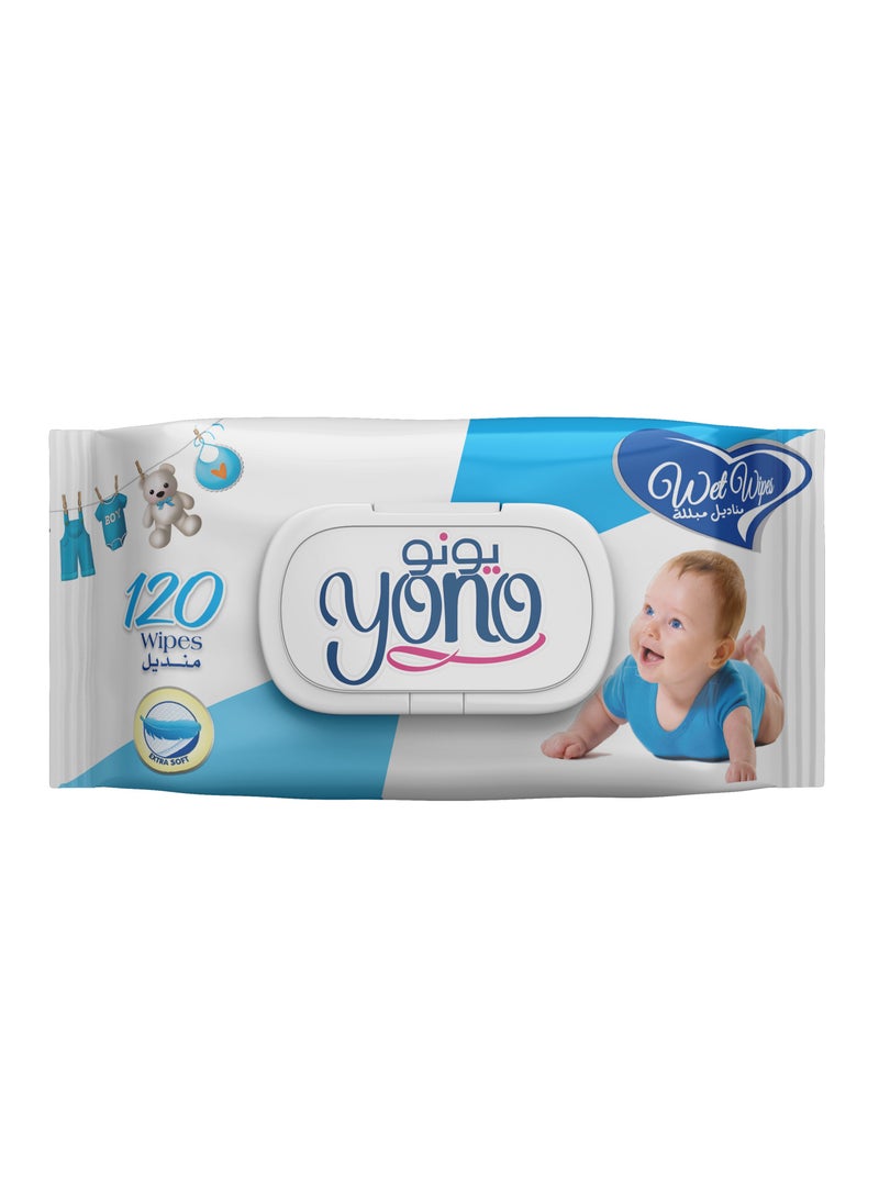 YONO Yono Baby Wipes, Soft on Baby's Skin, 120 Wipes  - Image 1