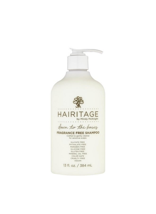 Hairitage - Hairitage Down to the Basics Fragrance-free Shampoo For Sensitive Scalps, 13 Fl Oz - Image 1