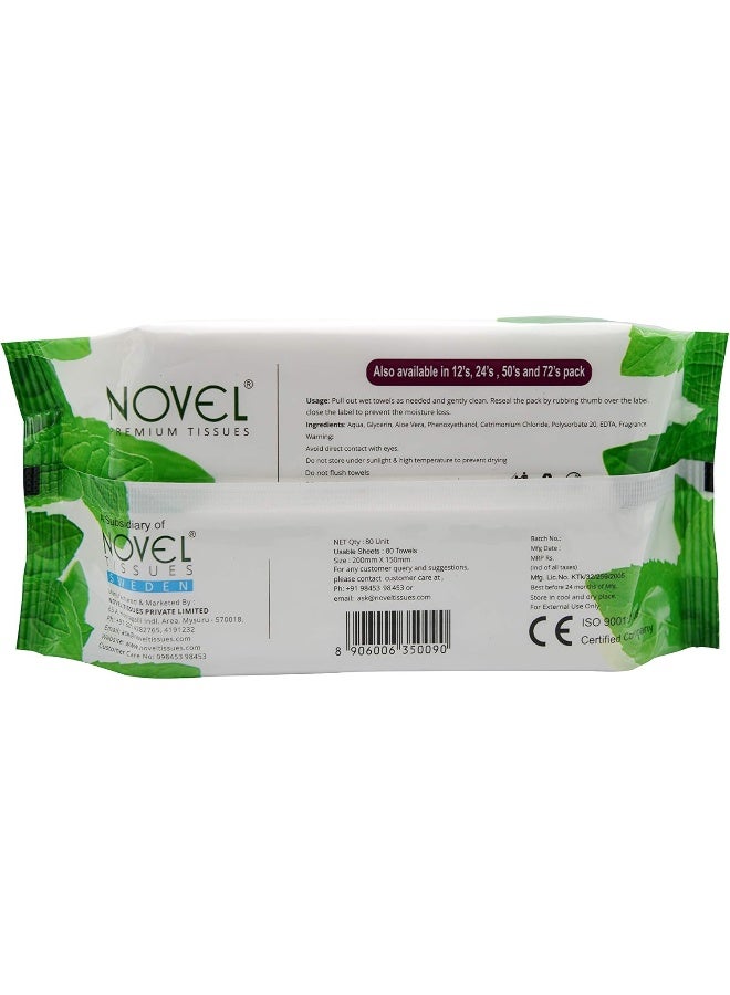 babio Baby Wipes (White, 80 Sheets) - Pack of 2 - Image 3