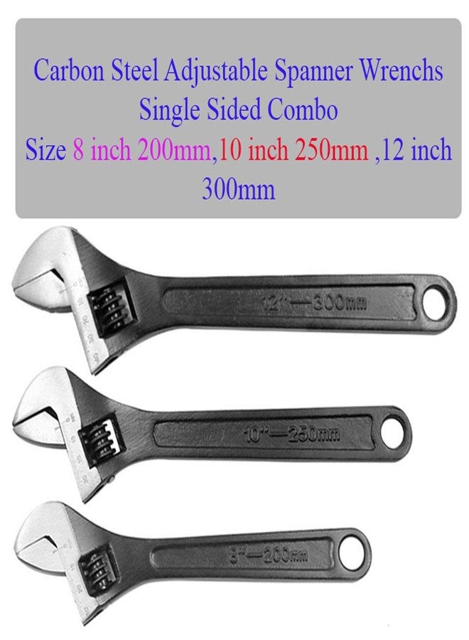 MLD Adjustable Spanner Wrench Size (8, 10, 12 mm) Hand Tool Kit Set Combo + 8 inchs Combination Plier + Line Tester +/- and Wire stripper cutter(Material Metal and Plastic) (Multicolor) Pack of 1 - Image 3
