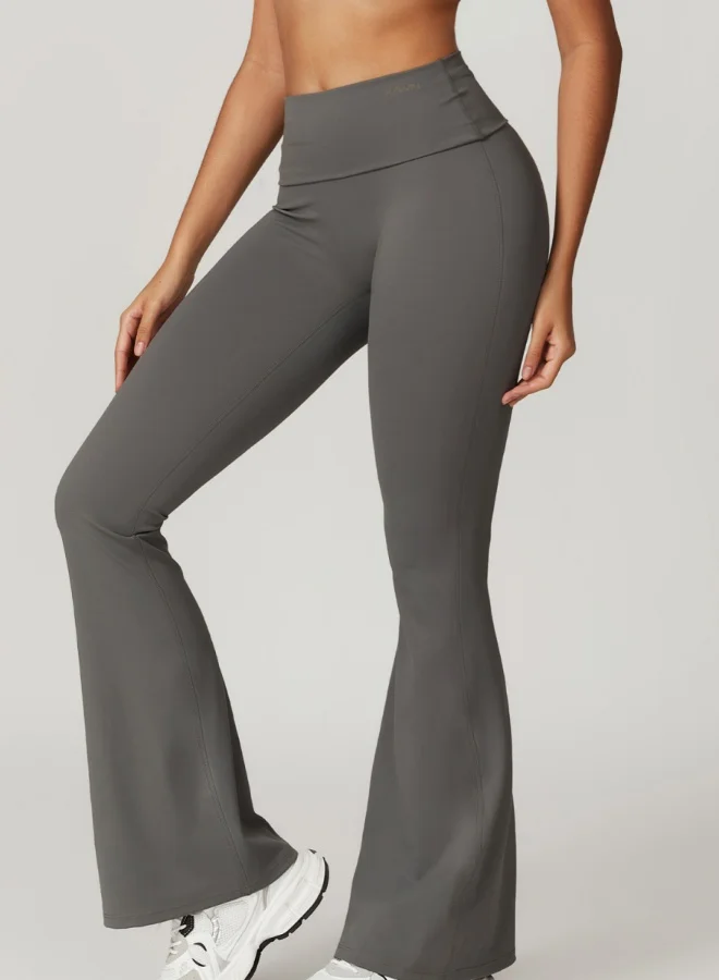 KAWN.YOGA Womens High Waist Contour Workout sport Flared Leggings Yoga Pants Tummy Control Running Pants