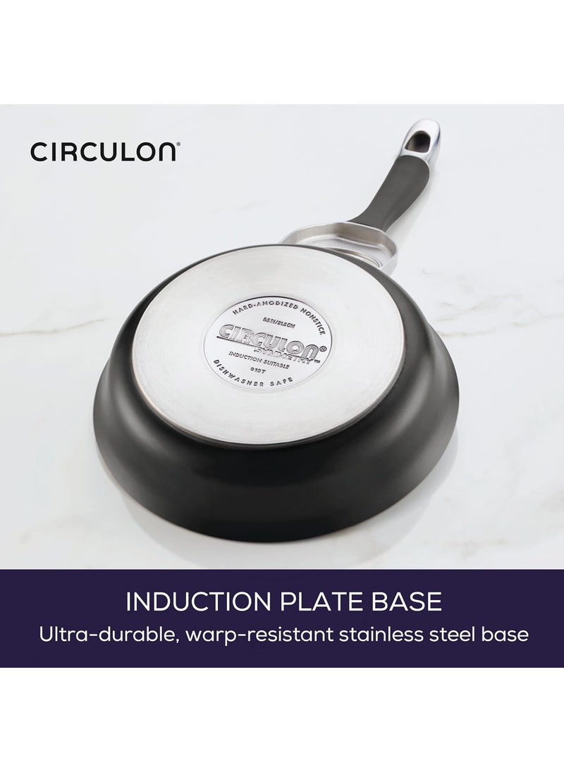 Circulon Circulon 87378 Symmetry Hard-Anodized Nonstick Frying Pan, 8.5-Inch, Black  - Image 5