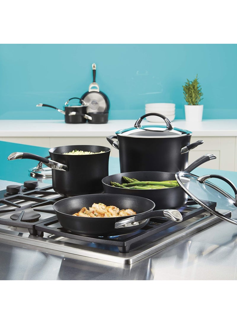 Circulon Circulon 87378 Symmetry Hard-Anodized Nonstick Frying Pan, 8.5-Inch, Black  - Image 2