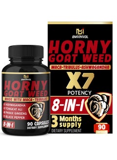 BMVINVOL Horny Goat Weed Capsules with Maca, Ginseng, Tribulus Terrestris, Ashwagandha, Black Pepper - 90 Count for 3 Month Supply - pzsku/ZA8CB2DA3F127CC592D80Z/45/_/1740202631/662f0544-4c69-4db2-9716-af2600929bfa